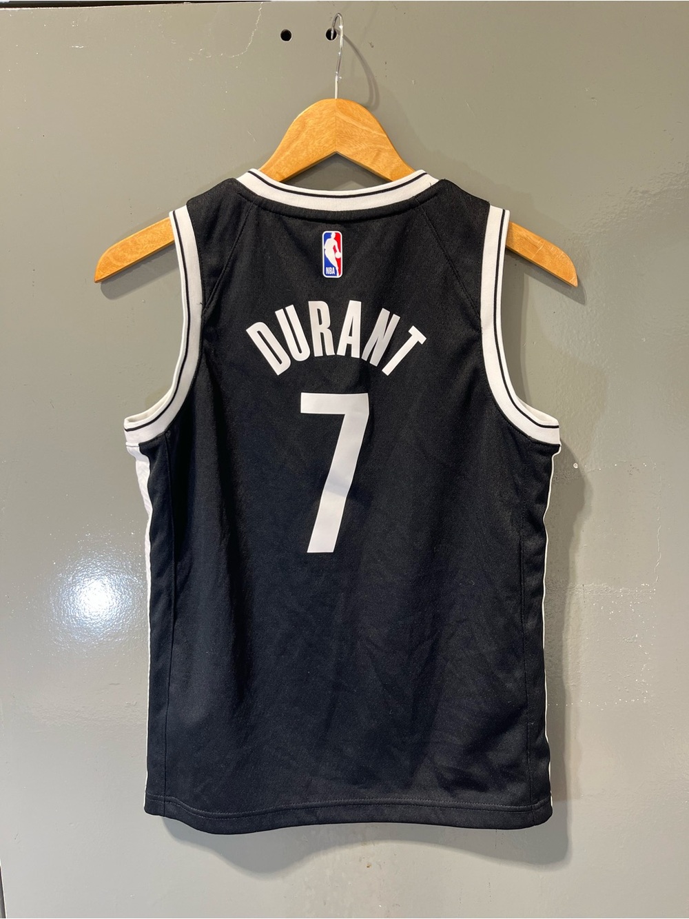 Nike Black and White Brooklyn #7 Basketball Jersey - Picture 2 of 4